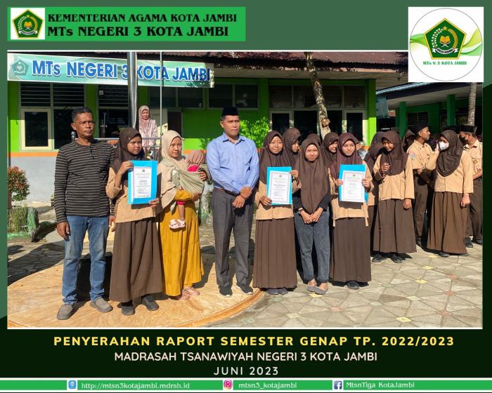 PEMBERIAN HASIL EVALUASI SISWA PENILAIAN AKHIR TAHUN (PAT) TP. 2022/2023