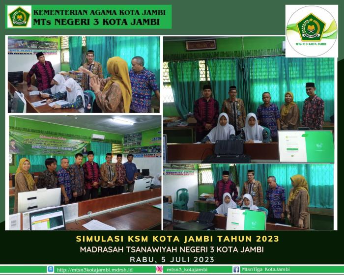 SIMULASI KSM (Kompetisi Sains Madrasah) Tahun 2023