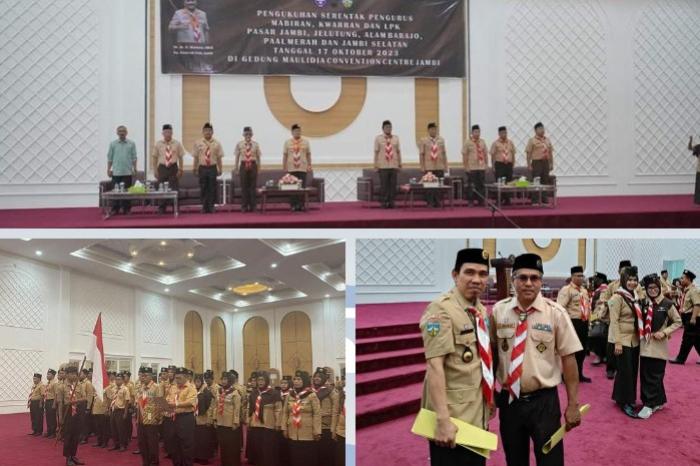 Pelantikan Kwarran Paal Merah, Ini Posisi Waka Humas dan Pembina Pramuka MTsN 3 Kota Jambi!