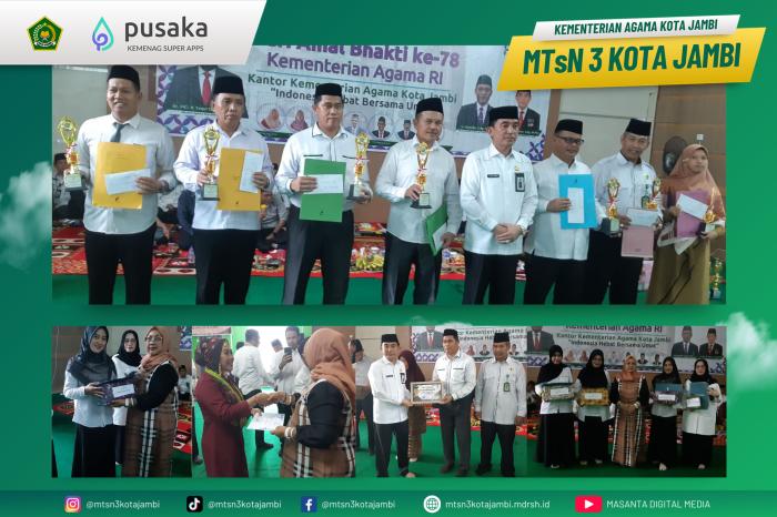 BUKAN SEKOLAH BIASA: MTS N 3 KOTA JAMBI BORONG BANYAK JUARA  DALAM LOMBA HAB KE-78