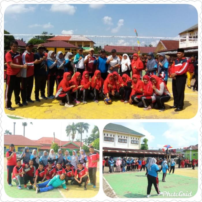 Tim Bola Voli Putri MTs Negeri 3 Kota Jambi meraih juara 2 Turnamen HAB Tahun 2019