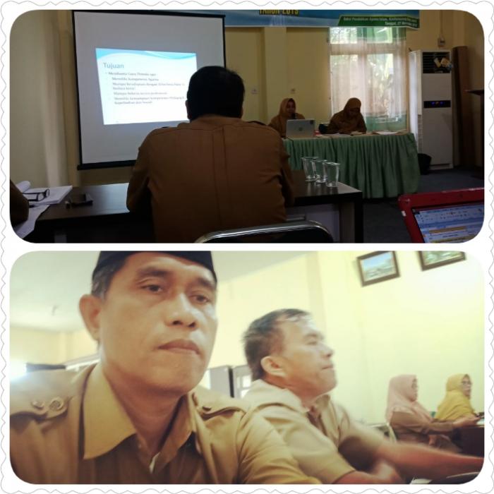 Kepala MTsN 3 Kota Jambi menghadiri Rapat Persiapan Induksi Guru CPNS Tahun 2019