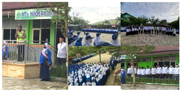 UPACARA BENDERA BERSAMA KANIT BINMAS POLSEK JAMBI SELATAN