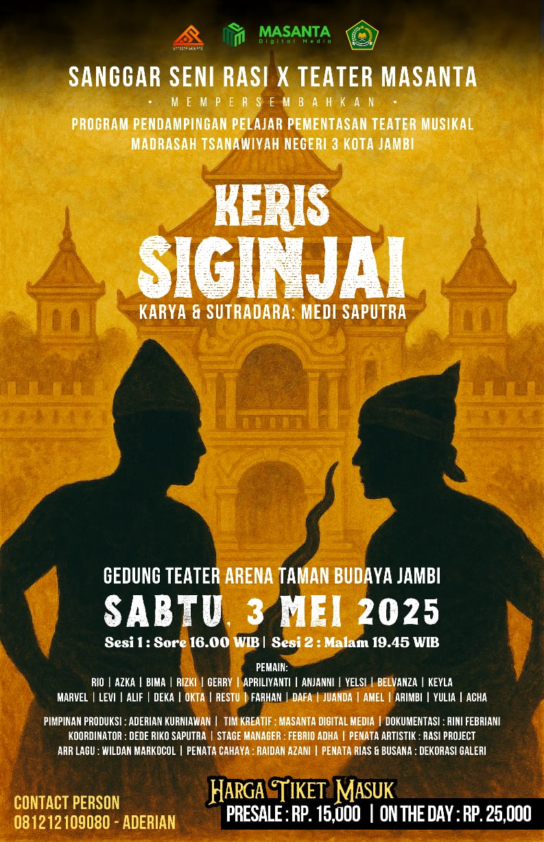 Gelar Festival Teater Musikal, Kepala MTs N 3 Kota Jambi: Implementasi Kurikulum Berbasis Cinta di Luar Kelas
